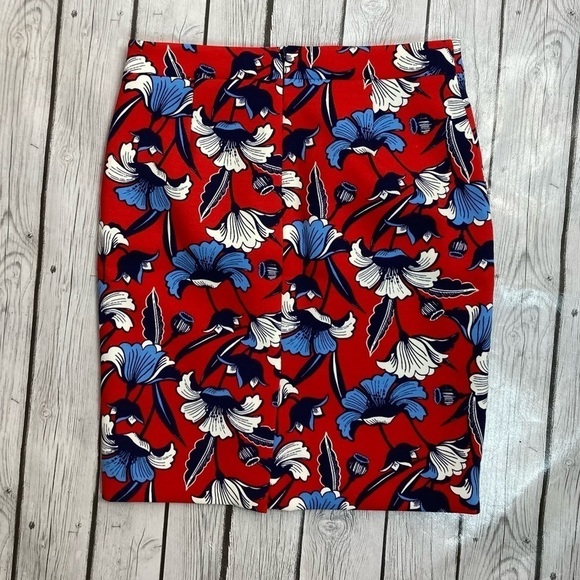 J. Crew Factory Floral Print Pencil Skirt - Picture 2 of 7